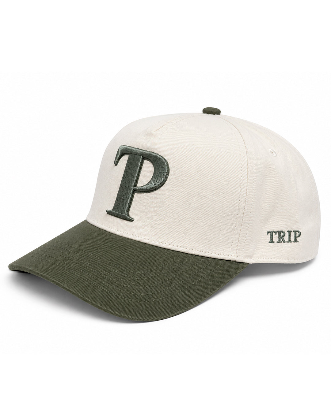 TRIP CLASSIC CAP – GREEN AND CREAM