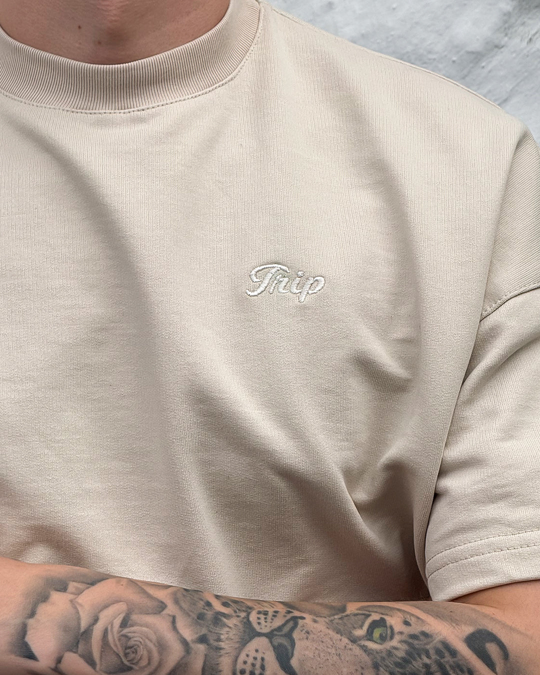 BASIC LINE BEIGE OVERSIZED